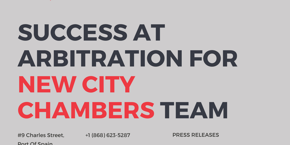 Successful arbitration for new city chambers team Trinidad and Tobago sports lawyer attorney