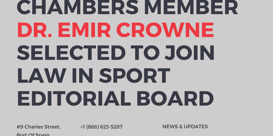 Emir Crowne LawInSport Editorial Board