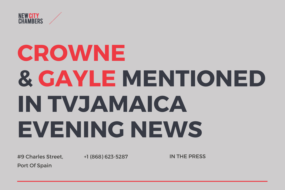Dr Emir Crowne and Matthew Gayle mentioned in TVJamaica Evening News