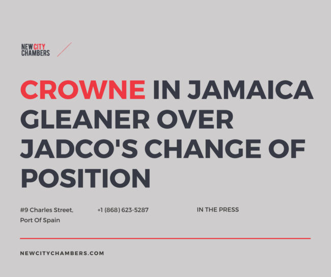 Dr Emir Crowne in Jamaica Gleaner over JADCO's change in position