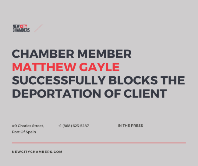 Matthew Gayle successfully blocks the deportation of a client