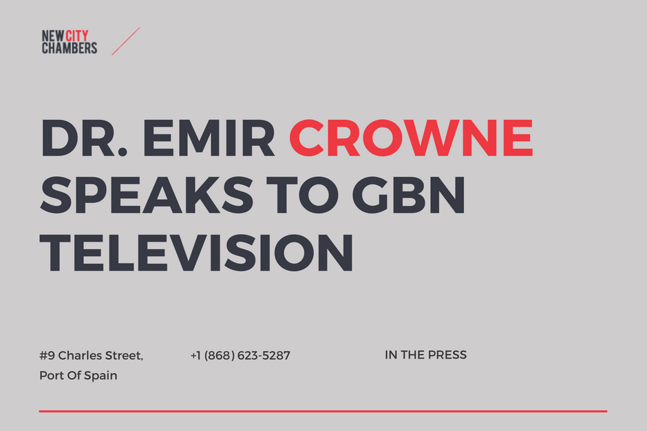 Dr Emir Crowne speaks to GBN Television