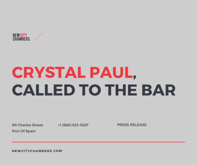Crystal Paul called to the bar