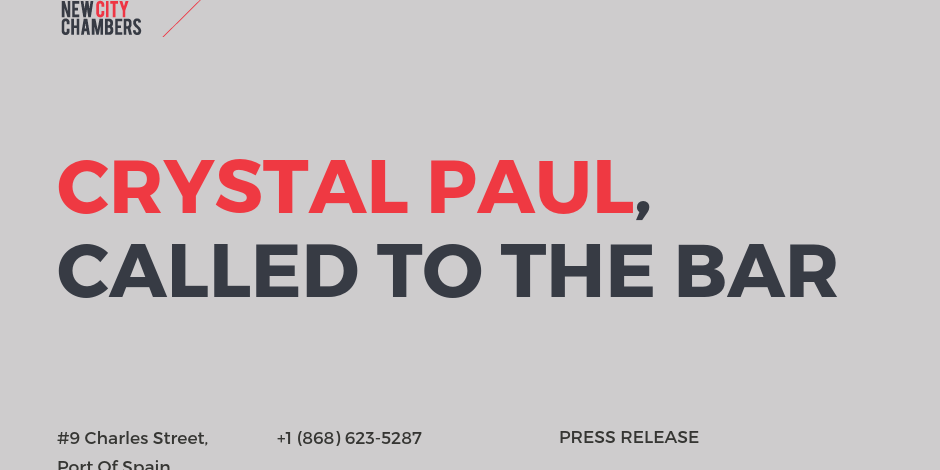 Crystal Paul called to the bar