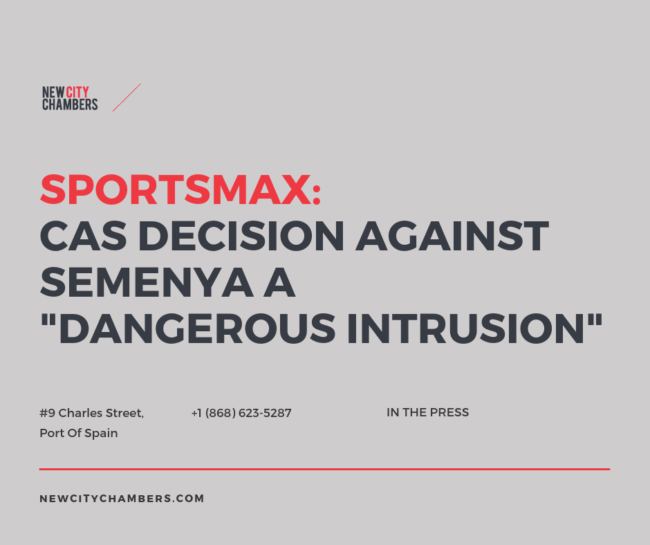 SPORTSMAX: CAS Decision Against Semenya A Dangerous Intrusion