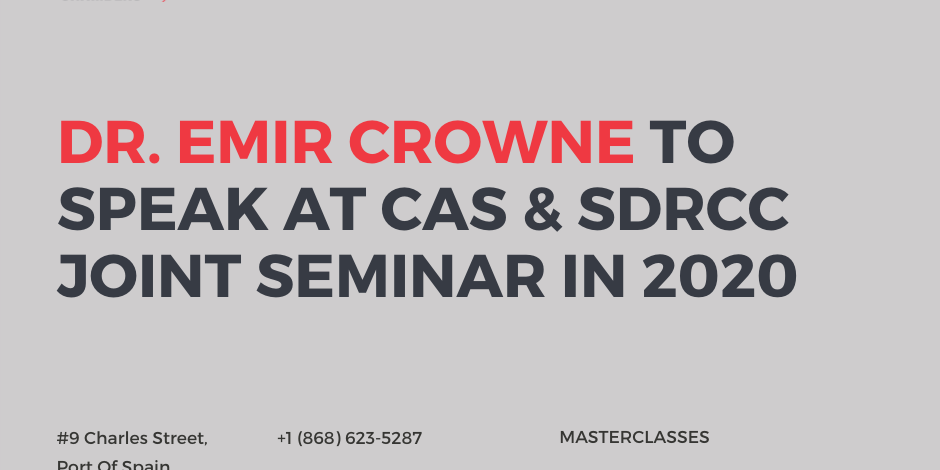 Dr. Crowne To Speak At CAS & SDRCC Joint Seminar in 2020