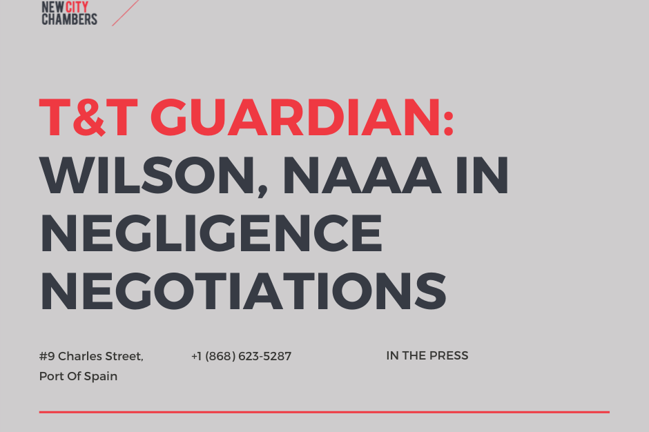 T&T GUARDIAN: Wilson, NAAA In Negligence Negotiations