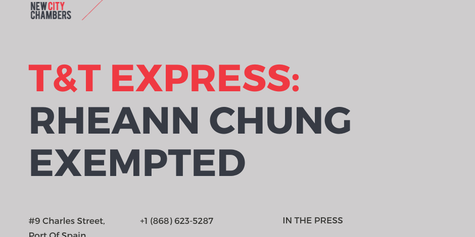 T&T EXPRESS: Rheann Chung Exempted