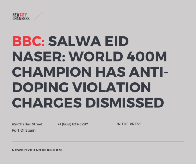 BBC: Salwa Eid Naser: World 400m champion has anti-doping violation charges dismissed