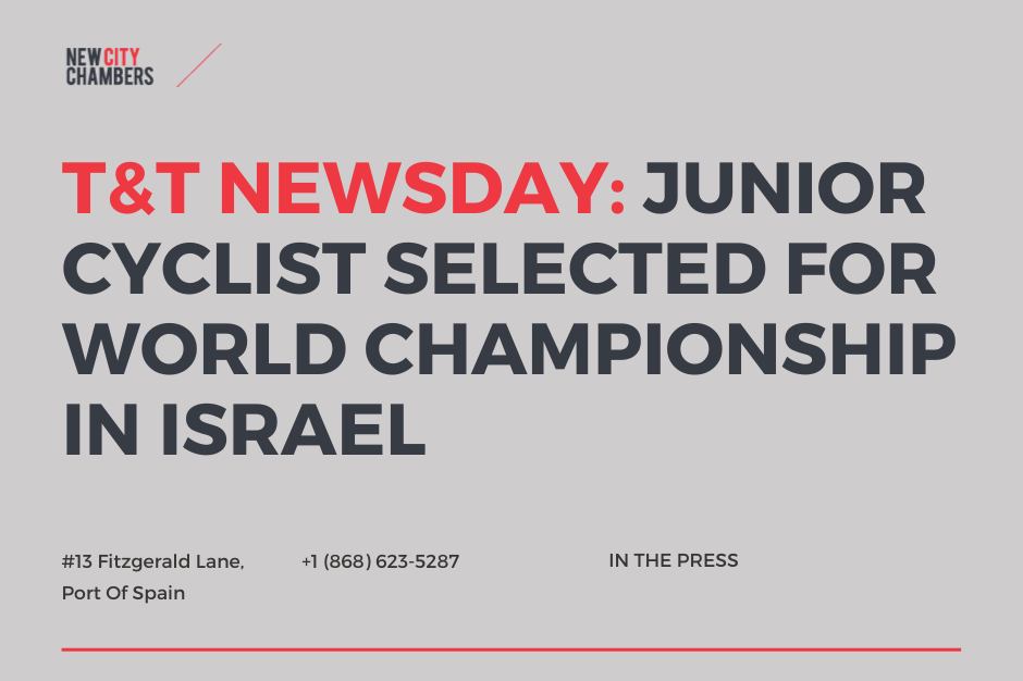 T&T NEWSDAY: Junior Cyclist Selected By TTCF For World Championship In Israel